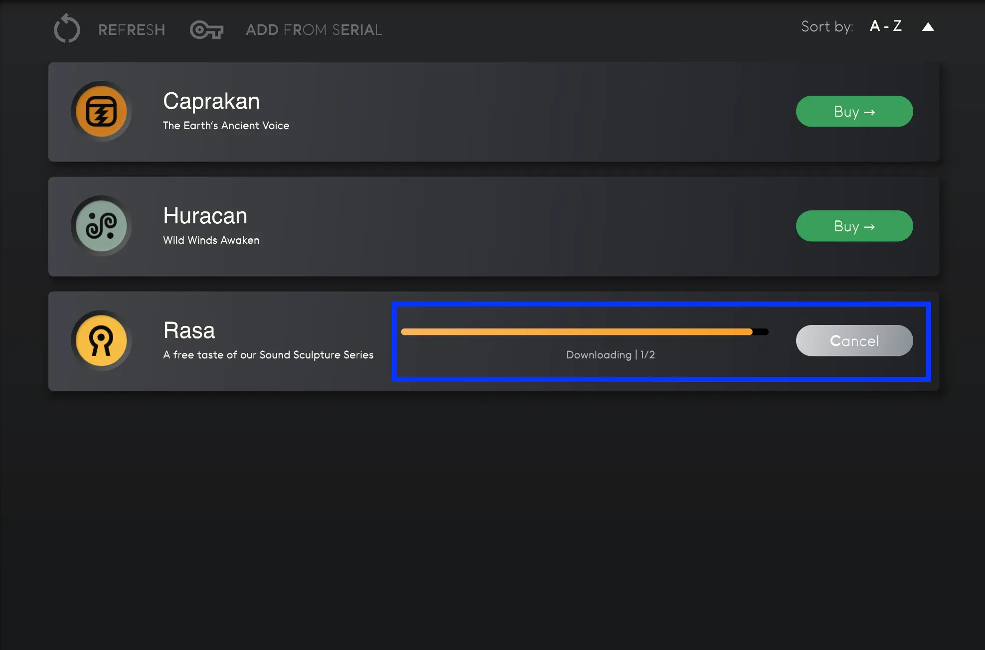 Install button in MNDALA 2