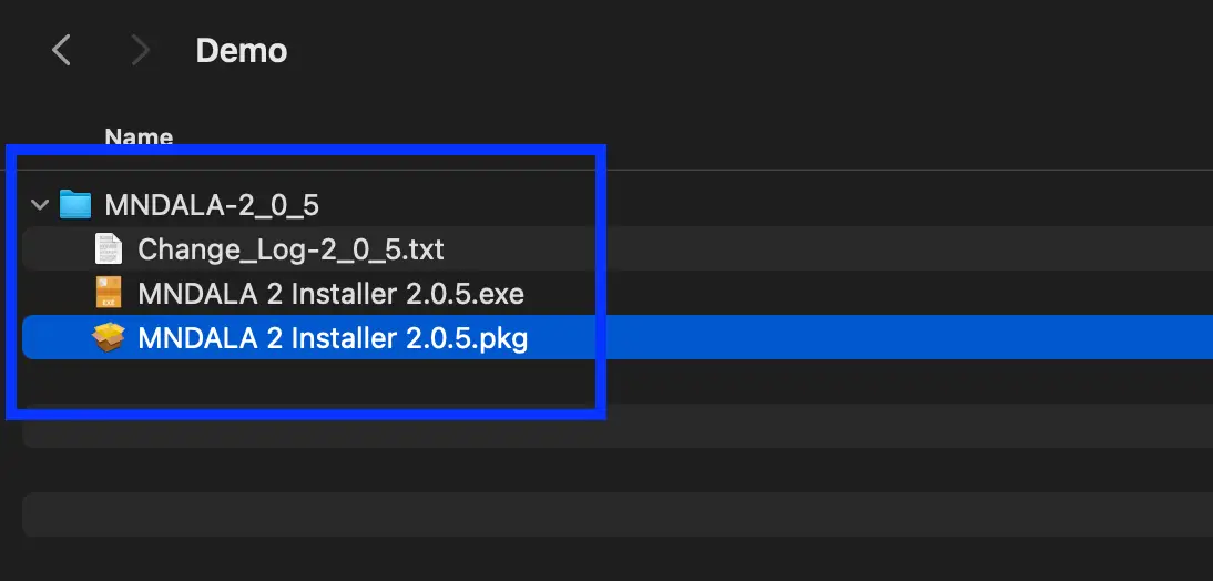MNDALA 2 installer package