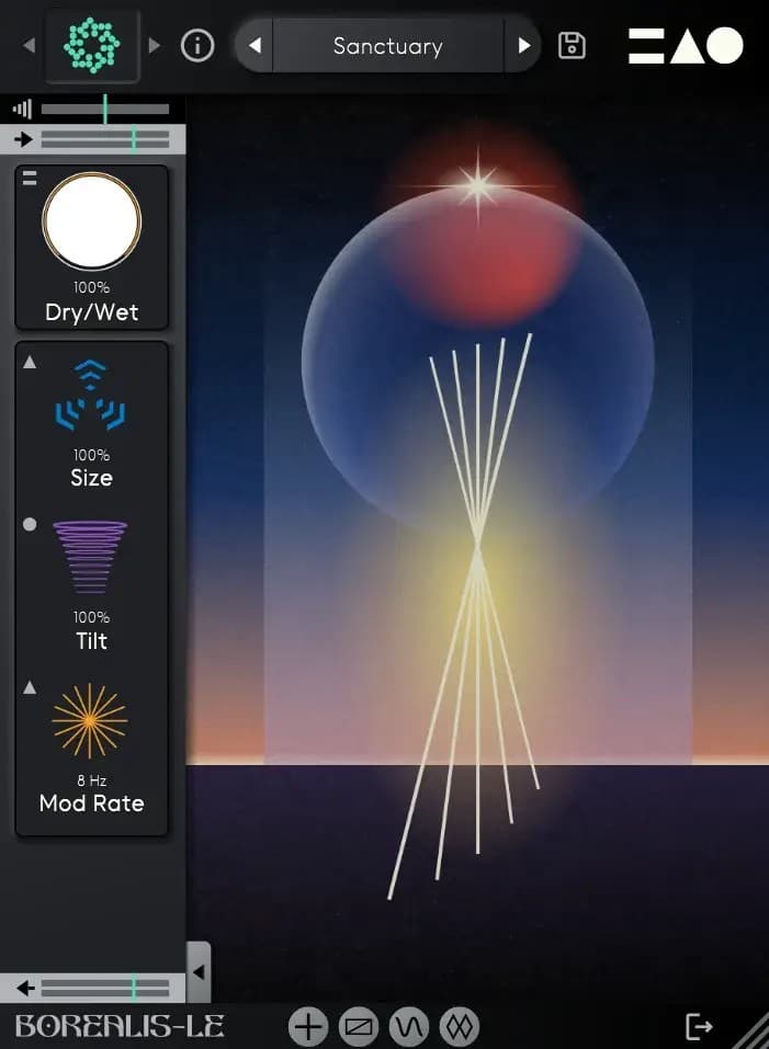 BOREALIS-LE free animistic performance reverb plugin — MNTRA